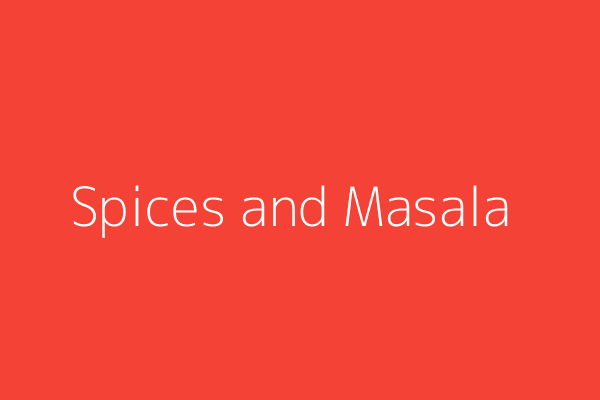 Spices & Masala